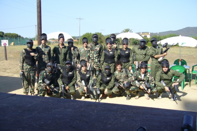 Bachelor party with paintball game 